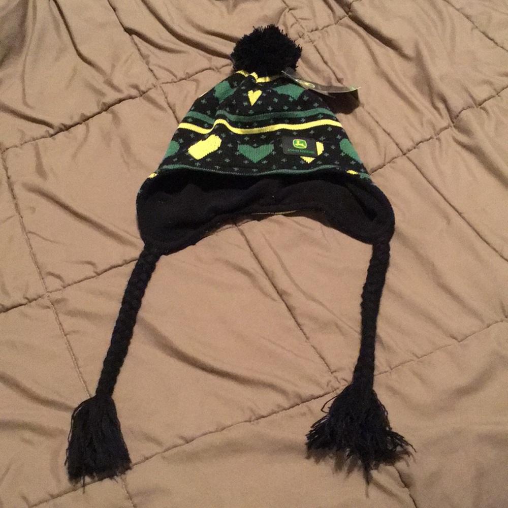 Youth girls John Deere stocking hat